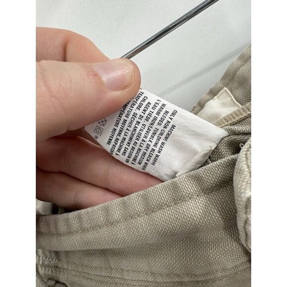 GAP Cargo Heavyweight Pant Men 35/32 Tan Y2K Retro Grunge Gorpcore Baggy 2008 - Picture 4 of 10